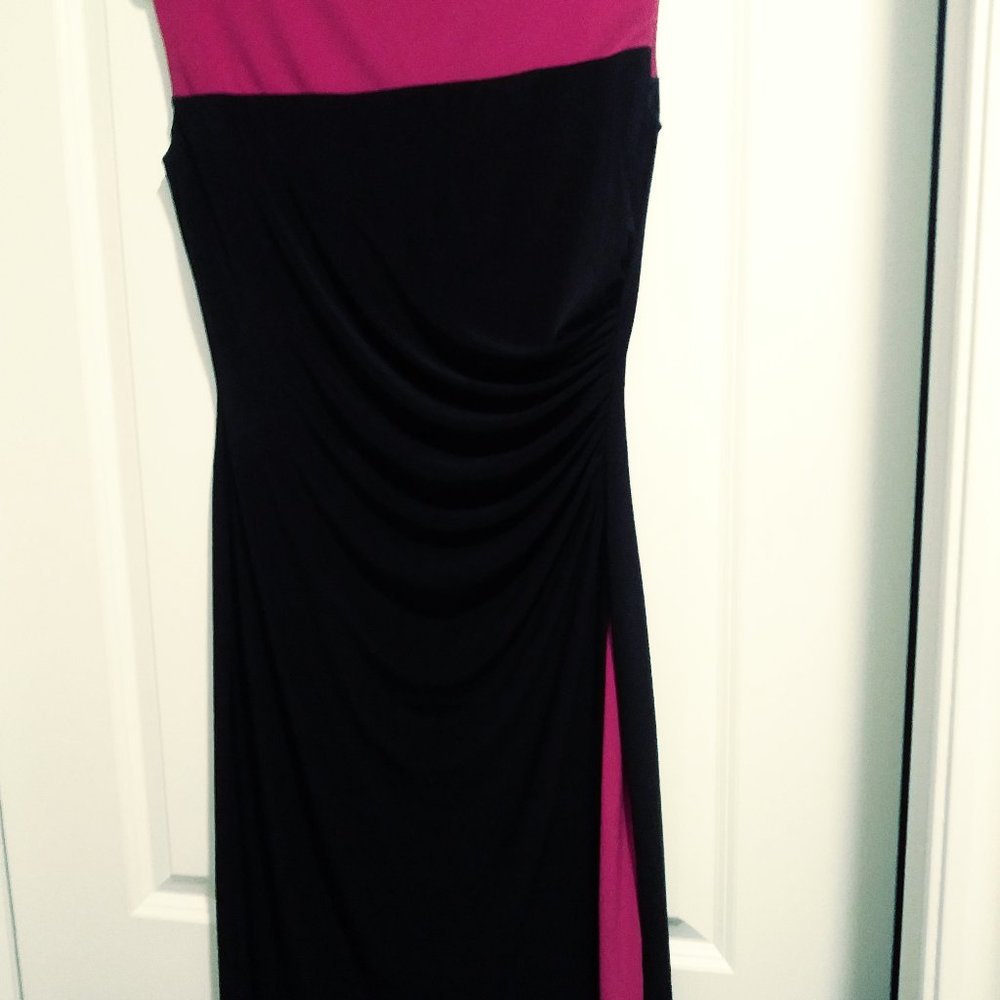Chaps  Dress in Pink/Black, size M.